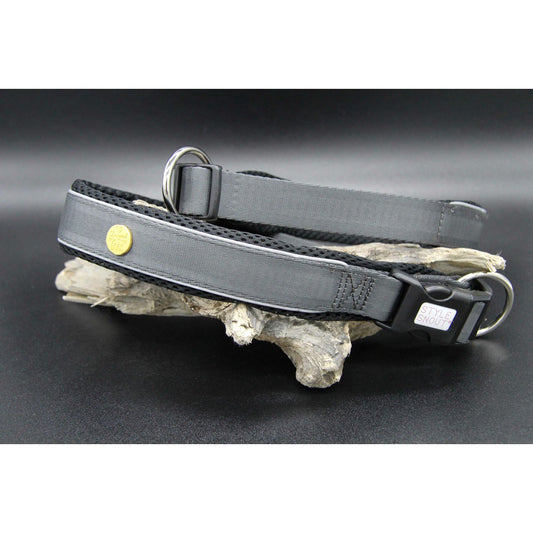 Halsband Silber Grau