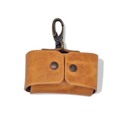 Kotbeutelhalter aus Leder