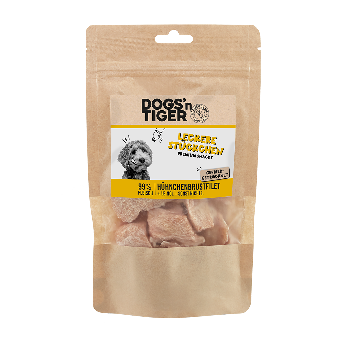 Leckere Stückchen – Gefriergetrocknete Snacks mit Huhn